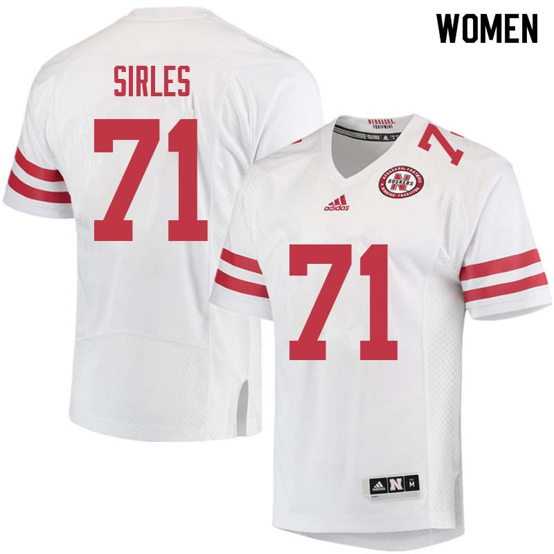 Women #71 Jeremiah Sirles Nebraska Cornhuskers College Football Jerseys Sale-White - Click Image to Close